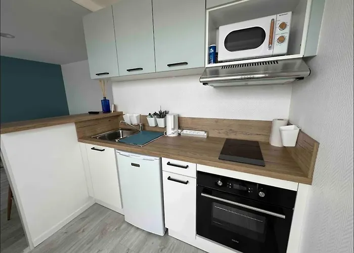 61, Vue Mer, Wifi, Parking Prive 아파트 생 힐레르 드 리에